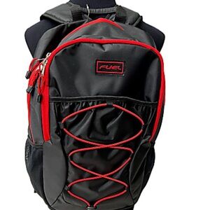 NEW Fuel Rider Sport Bungee Backpack With 15.5" Laptop Compartment, Black